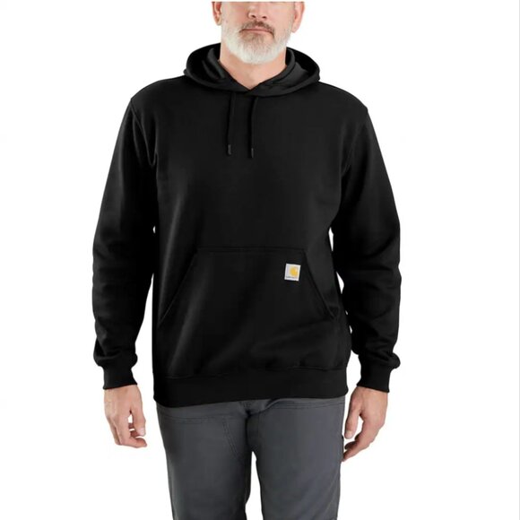 Mens Carhartt Black Hoodie Midweight Loose Fit Size Medium  NWT - Picture 1 of 8